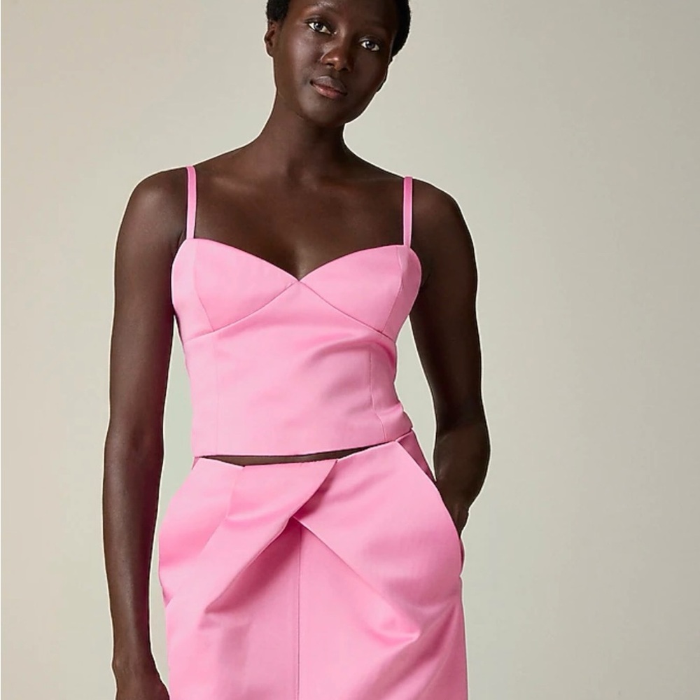 Christopher John Roger’s x Jcrew Pink Bustier Top